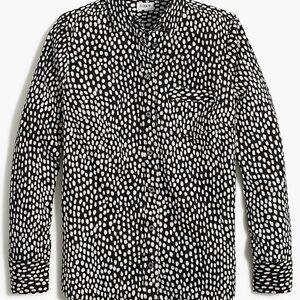 J. Crew Button Up Stretch Cotton Poplin Shirt